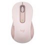Mouse mouse logitech m650 grande óptico sem fio sem fio rosa