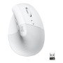 Mouse mouse vertical logitech elevador para empresas 6 botões 4000 dpi sem fio sem fio osso branco