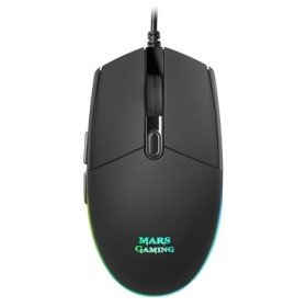Mouse mouse mars gaming mmg óptico usb 6 botões 3200dpi rgb preto