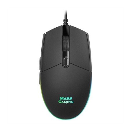 Mouse mouse mars gaming mmg óptico usb 6 botões 3200dpi rgb preto
