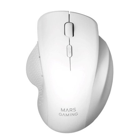 Mouse mouse mars gaming mmwergo wireless óptico 6 botões 3200dpi branco