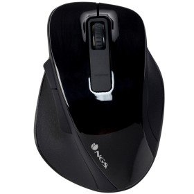 Mouse sem fio ngs bowblack - 2.4ghz - 800 - 1600dpi - 5 botões + scroll - receptor nano usb - 1*aa - preto