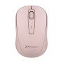 Phoenix m250 mouse wireless 2.4 ghz usb receiver até 1600 dpi compatível com pc mac laptop cor rosa
