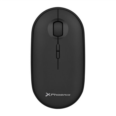 Phoenix rebble mouse sem fio bluetooth ou 2.4 ghz com receptor usb clique silencioso para notebook notebook pc chomebook mac cor