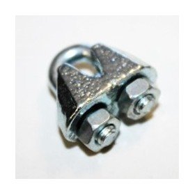 Abraçadeira de cabo reta galvanizada din - 741 3 mm.