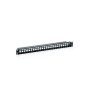 Patch panel equipar vazio cat.6 24 portas keystone 1u