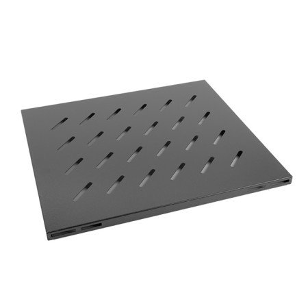 Bandeja lanberg fixa 1u 465x500 mm até 120 kg rack de 19 preto