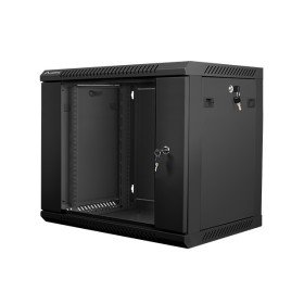 Armário Lanberg 9u 600x450x507 rack automontado 19 até 60 kg preto