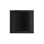 Armário rack Lanberg 12u 600x600x635 automontado 19 polegadas até 60 kg preto