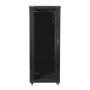 Armário rack de piso Lanberg 32u - 600x600x1603 19 polegadas flat pack preto