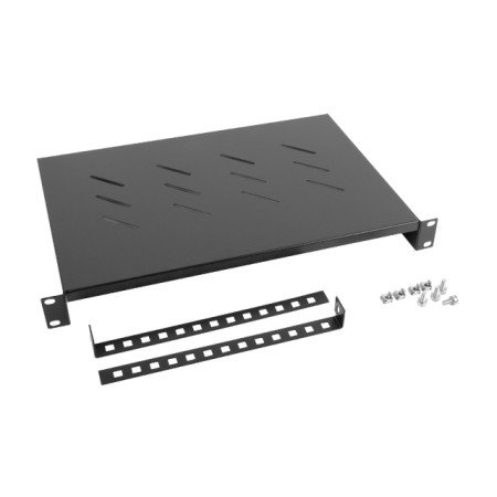 Lanberg bandeja fixa 1u 465x300 mm até 25kg rack de 19 preto
