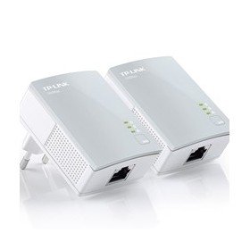Pack x2 adaptadores de rede electric line 500mbps powerline tp - link tl - pa4010kit