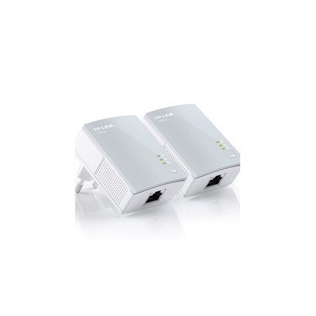Pack x2 adaptadores de rede electric line 500mbps powerline tp - link tl - pa4010kit