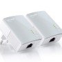 Pack x2 adaptadores de rede electric line 500mbps powerline tp - link tl - pa4010kit
