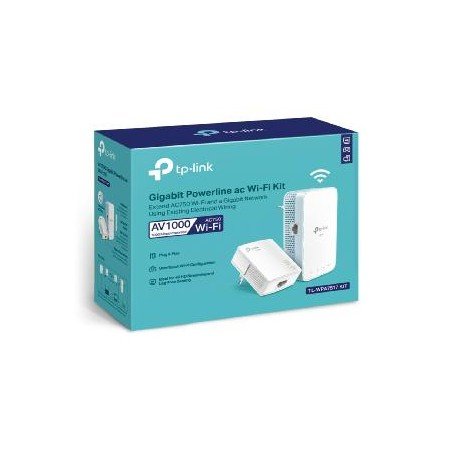 Kit adaptadores powerline ac tp - link tl - wpa7517 kit banda dupla