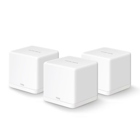 Pacote de roteador de malha Mercusys halo h30g de 3 1300 mbps