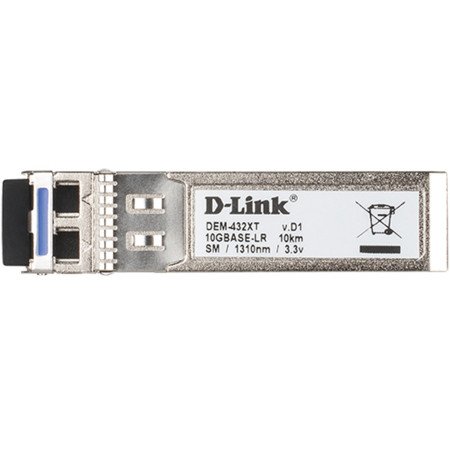 Adaptador sfp+ d - link dem - 432xt 10gbase - lr 10km fibra óptica