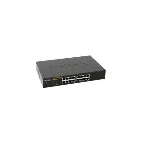 Switch 16 portas 10 - 100 - 1000 gigabit metal cobre desktop switch d - link