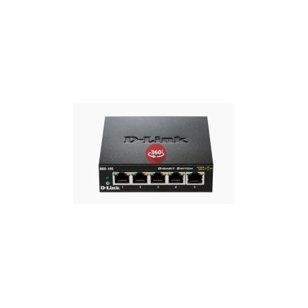 Switch d - link 5 pontos 10 - 100 - 1000 gigabytes de metal
