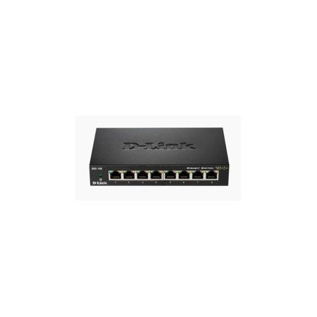 Interruptor 8 pontos 10 - 100 - 1000 dgs - 108 d - link metal