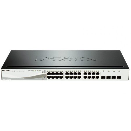 Switch d - link 24 portas dgs - 1210 - 24p 10 - 100 - 1000 poe + 4sfp