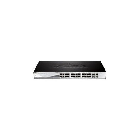 Switch d - link 28 portas 19 polegadas l2 giga