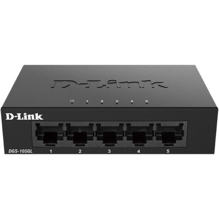 Switch d - link 5 portas gigabite plug & play metal