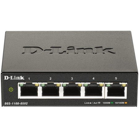 Switch d - link 5 portas gerenciáveis easysmart