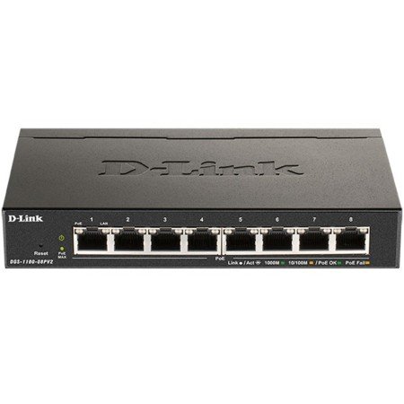 Switch d - link 8 portas gerenciáveis easysmart poe 64w