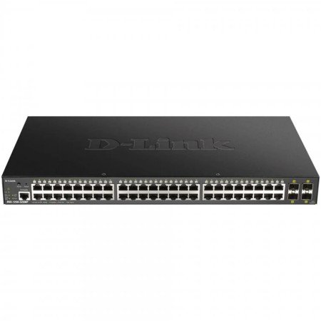 Switch d - link 52 portas gerenciáveis 48 gigabit ethernet 10 - 100 - 1000 poe 4 sfp
