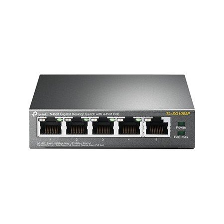Switch 5 portas 10 - 100 - 1000 4 pts poe 56w tp - link