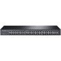 Switch 48 portas 10 - 100 - 1000 rack 19 polegadas 1u tp - link