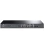 Switch tp - link 16 portas 10 - 100 - 1000mbps com 2 pontos sfp gerenciáveis rack 19 polegadas