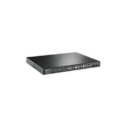 Switch 28 portas 10 - 100 - 1000 (24p poe + 4sfp) l2 tp - link