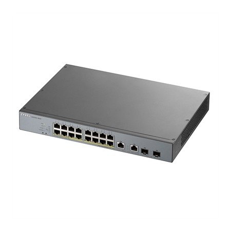 Switch 16 portas zyxel gs1350 - 18hp - eu0101f 100 - 1000mbps