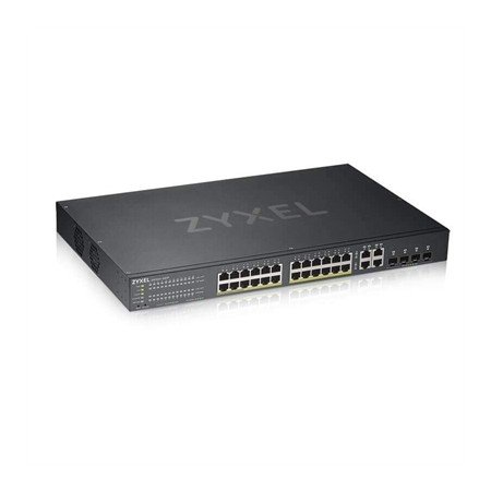 Switch 28 portas zyxel gs192024hpv2 - eu0101f 24 portas gigabit ethernet 4 portas sfp