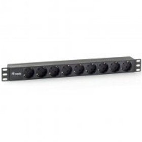Power strip equipar rack 19 polegadas 1u 9 soquetes 3500w cabo 1,8m