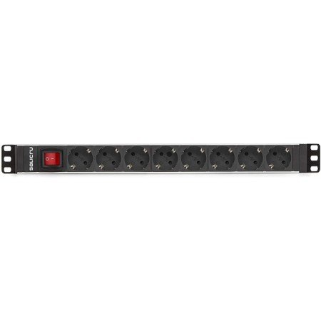 Tira Salicru para rack 19 polegadas sps pdu 8 soquetes interruptor shuko