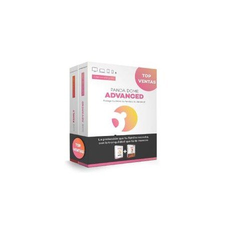 Antivírus panda avançado 2 dispositivos 1 ano+ pacote familiar