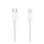 Cabo nanocabo Lightning para usb tipo c apple iphone ipad ipod branco 1m