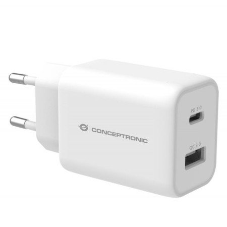 Carregador Conceptronic carga rápida pd 1 porta usb - a althea - 33w - branco