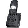 Gigaset a116 telefone fixo sem fio preto 50 números agenda