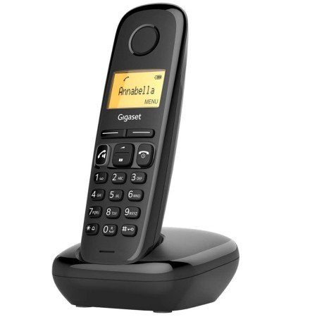 Gigaset a270 duo telefone fixo sem fio preto 80 números agenda - 10 tons - viva-voz