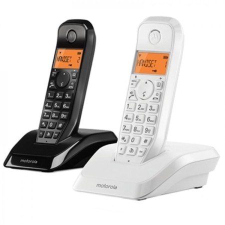 Motorola s1202 duo telefone preto e branco