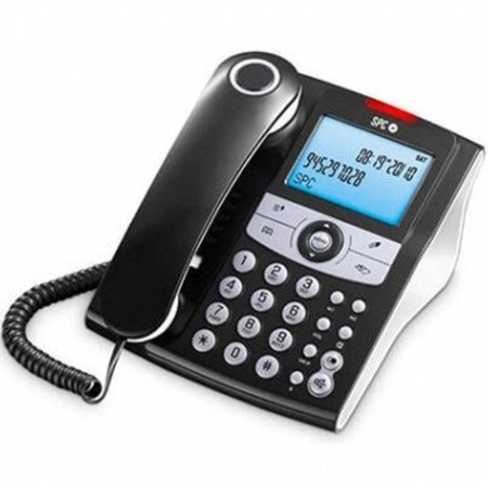 Telefone fixo spc elegância id luz de tela preta. - 8 melodias - 70 memórias - mãos livres