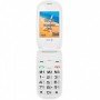 Celular spc harmonia tipo capa branca - dual sim - 24 - microsd - rádio fm - bluetooth