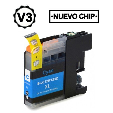 Brother LC125XL Cyan Cartuchos de Tinta - Compatível