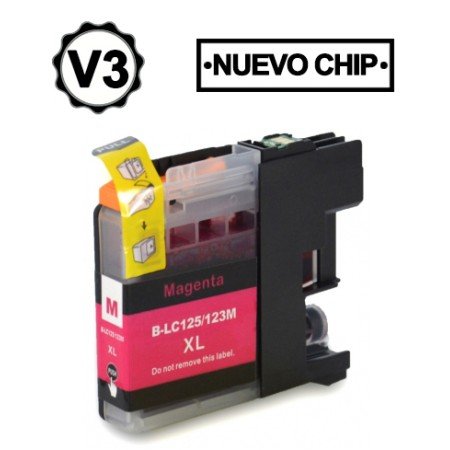 Brother LC125XL Magenta Cartuchos de Tinta - Compatível