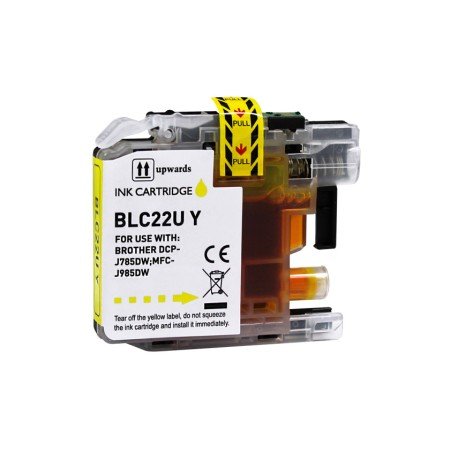 Brother LC22U Tinteiro Amarelo - Compatível