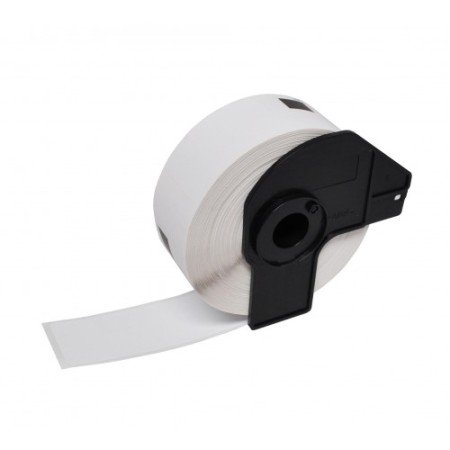 Brother DK11204 - Etiquetas Precortadas Multiproposito - 17x54 mm - 400 Unidades - Texto Preto sobre fundo branco - Compatível